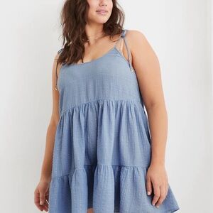 NWOT Aerie Magic Hour Coverup Gauze Dress Medium